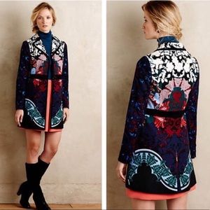 Anthropologie Elevenses Florilege Jacket